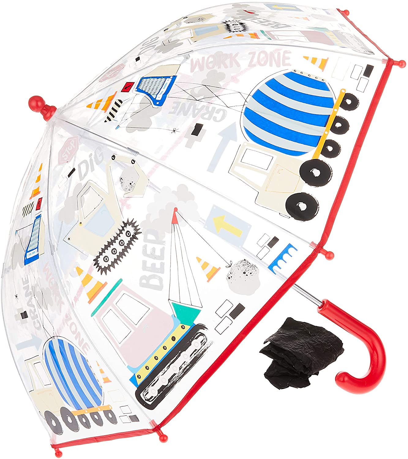 Floss & Rock Construction Colour Changing Umbrella, multicoloured, Klein