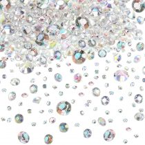 4000 Pieces Table Confetti 3 Sizes Wedding Crystals Acrylic Diamonds Rhinestones Vase Fillers for Birthday Baby Shower Party Tables (Crystal AB)