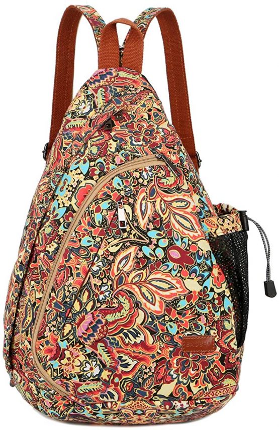 BAOSHA Sling Bag Crossbody Backpack Shoulder Chest Bag Sports Travel Hiking Daypack for Women Grils XB-04