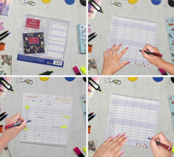 Arpan 2022 Family Home Planner Wall Calendar. Month-to-View Family Organiser with 5 Columns. Runs from 1st Jan' 2022 to 31st Dec' 2022ner - Image 3