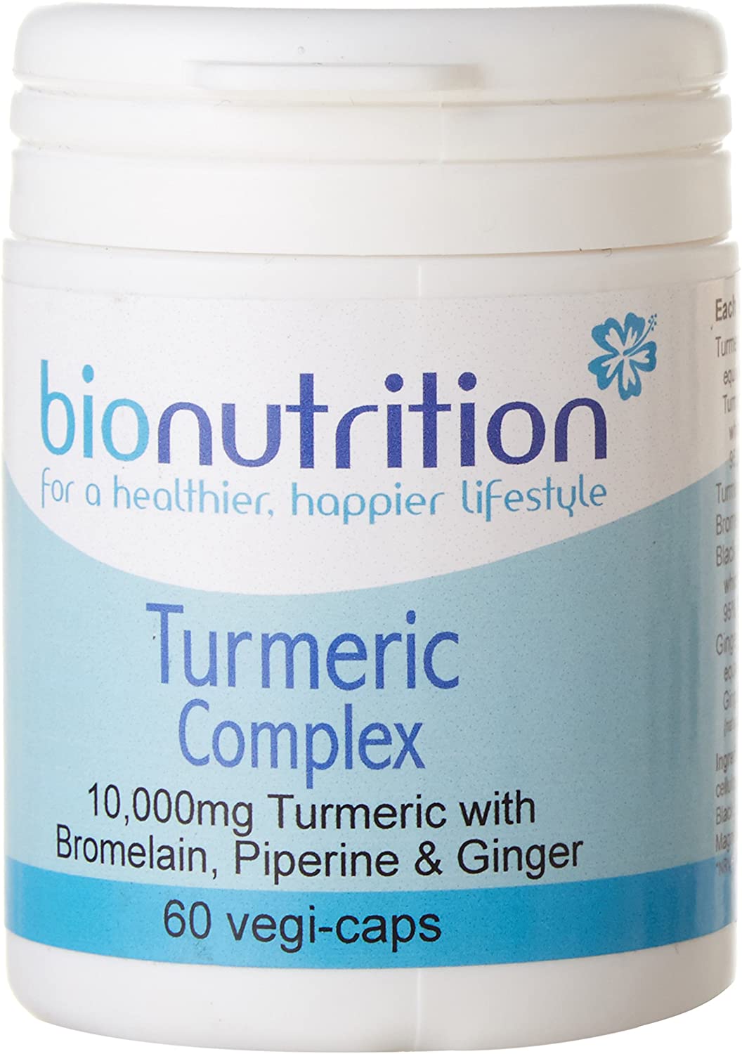 Bio Nutrition Turmeric Complex (Curcumin) : Joint & Digestive Health Supplement : 60 Vegi Capsules, 60 count (Pack of 1)
