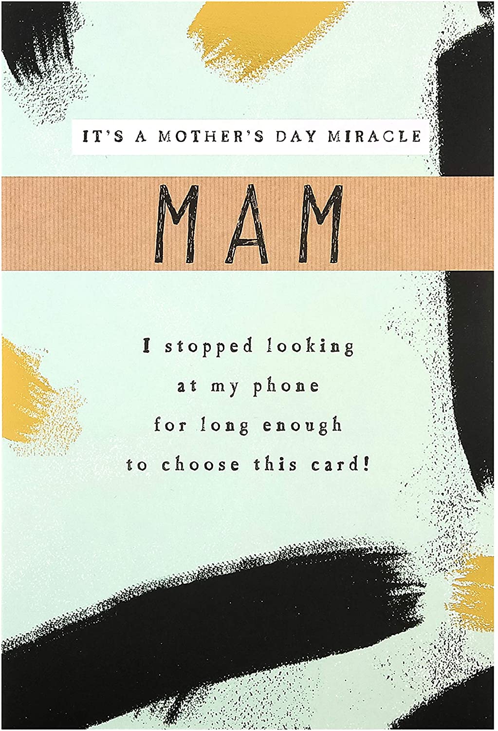 Hallmark Mother's Day Card for Mam from Embossed Contemporary Design, Multicoloured, 20.2cm x 13.8cm