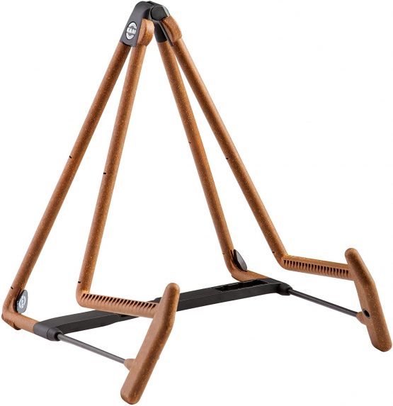 K&M 17580 black Heli-2 Acoustic Guitar Stand