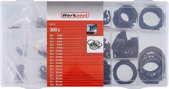 CON:P B34151 Assortment Box snap Rings 300pcs, Tools - Image 2
