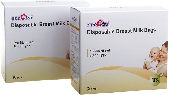Spectra Pre-Sterilised Disposable Breast Milk Storage Bags (60 pcs / 2 Packs of 30)