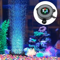 Supmaker Aquarium Air Stone Fish Tank Led Air Stone Bubble Light with 6 Color Changing LEDs for Aquarium