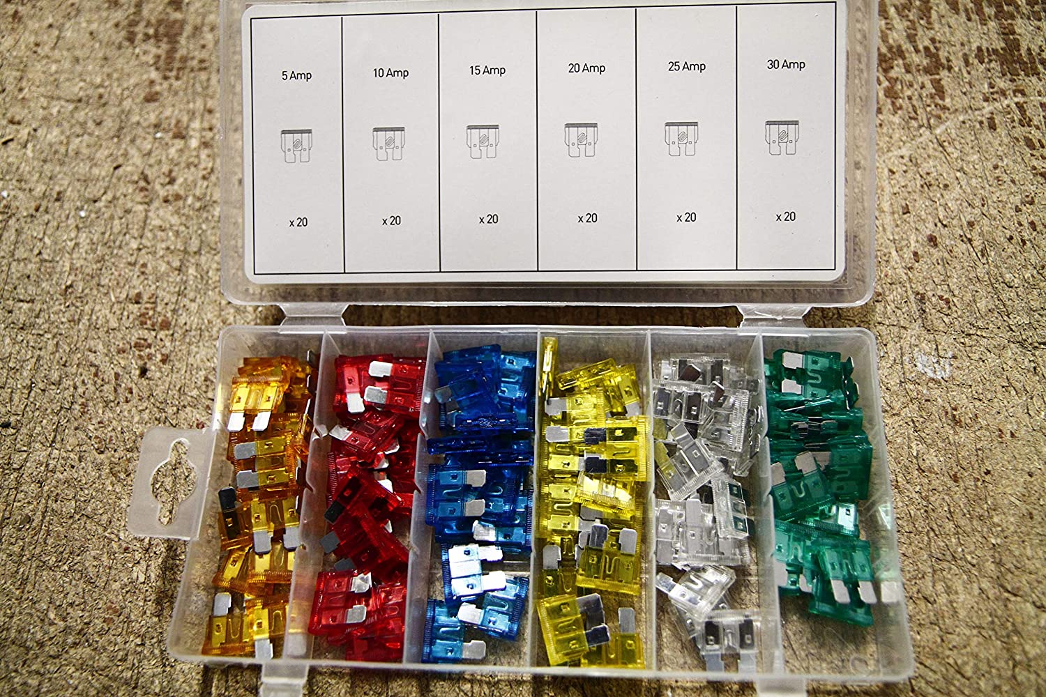 Rolson 60971 Automobile Fuse Set - 120 Pieces, Multi - Image 2