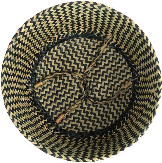 BlueMake Woven Seagrass Belly Basket for Storage Plant Pot Basket and Laundry, Picnic and Grocery Basket (Medium, Original) - Image 4