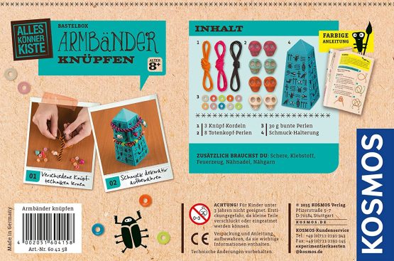 Kosmos 604158 AllesKönnerKiste Bracelet DIY Craft Set for Girls and Boys from 8 Years The Set for Children's Birthday Parties - Image 2