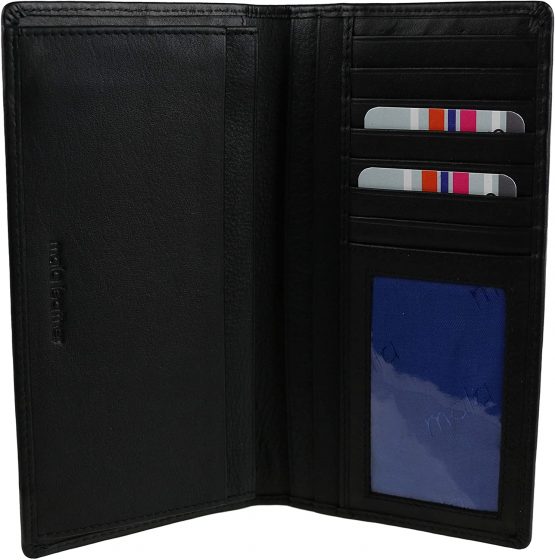 Mens Quality RFID Leather Suit Wallet by Mala; Origin Collection Gift Boxed (Black) - Image 4