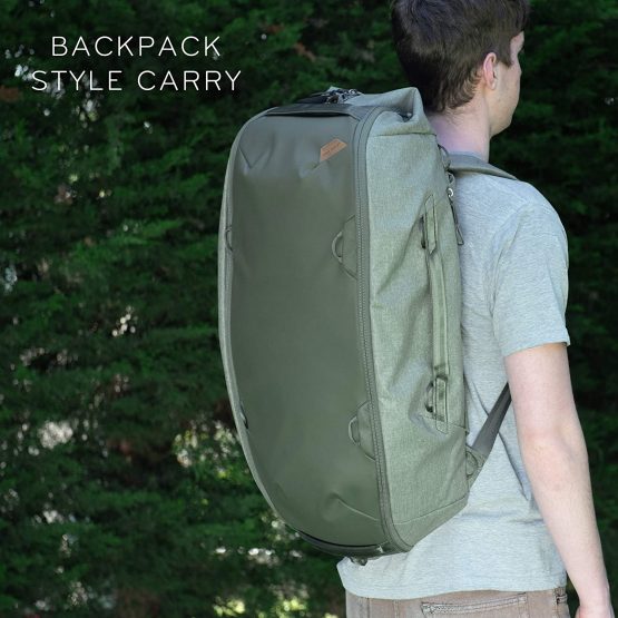 Peak Design Travel Duffel Pack 65L Sage Travel Bag for Packing or Photo Cubes (BTRDP-65-SG-1) - Image 3