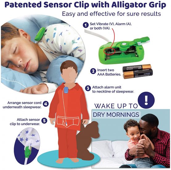Wet Stop 3 Bedwetting Alarm (Pink) 6 Alarms & Vibration, Enuresis Alarm, Incontinence, Potty Training - Image 3