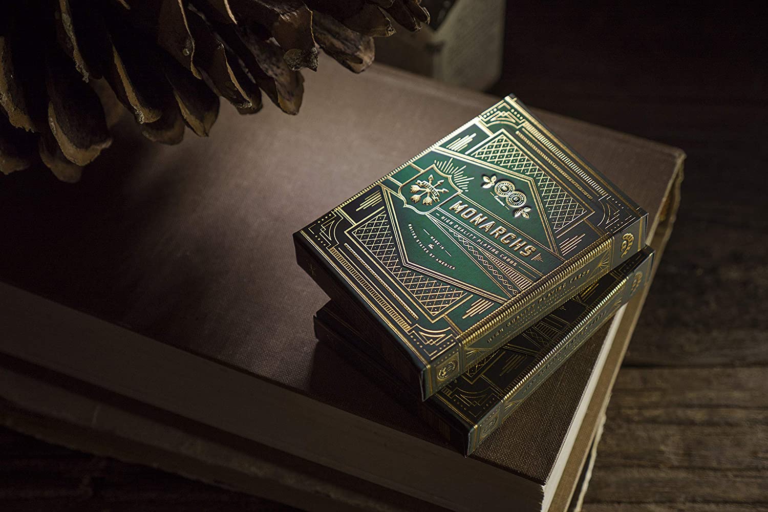 SOLOMAGIA All Monarch Playing Cards, Green, Poker UK, 2.5 x 3.5 x 0.5 inches - Image 2