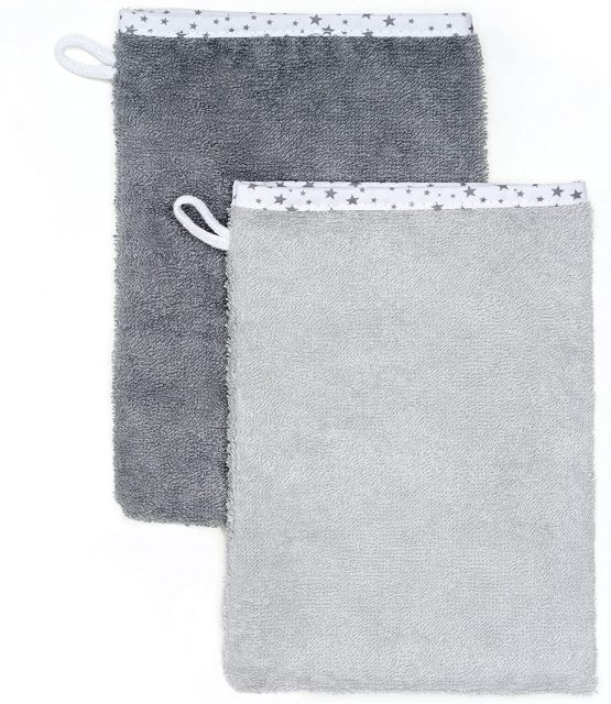 Hooded Baby Towel | 80x80cm Bath Towel for Newborn, Infant, Toddler & Kids | Plus 2x Bath Mitts | Oeko-Tex Certified | 100% Cotton - Grey - Image 4