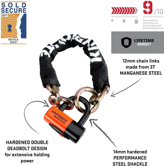 Kryptonite New York Noose 1275 (12Mm X 75Cm) With Evs4 Disc 14Mm Shackle - Image 2