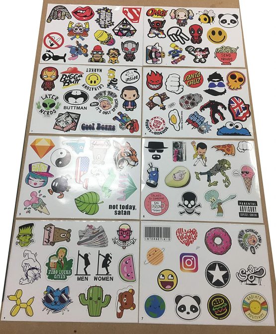 (100 Pack) Sticker Bomb Pack Variety Vinyl Car Sticker Motorcycle Bicycle Luggage Decal Graffiti Patches Skateboard Stickers for Laptop Stickers - Image 4