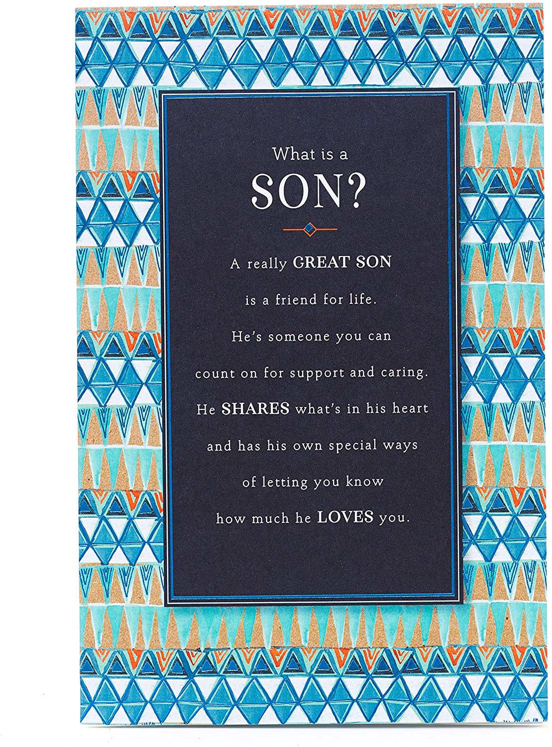 UK Greetings Birthday Card for Son - Poem Design, Multi, 149mm x 195mm