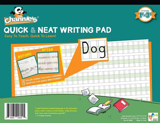 Channie's PHG6 Visual Handwriting Worksheet for 1st - 3rd Grade | Handwriting Simplified! Most Visual Handwriting Learning Workbook Worksheet for Summer School Summer Bridge