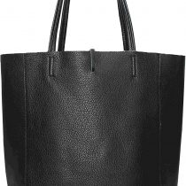 MONTTE DI JINNE- 100% GENUINE LEATHER LARGE SHOPPER TOTE SHOULDER HANDBAG WITH FLAT LEATHER HANDLES | GIFT FOR WOMEN, GIFT FOR LADIES