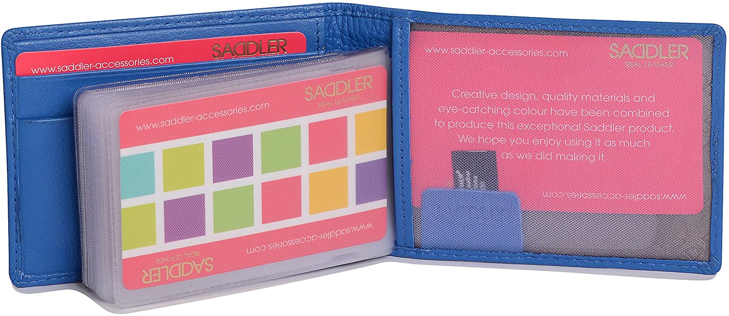SADDLER "Robyn Cardholder - RFID Protected Real Leather Slim Wallet with 12 Card Slots - Compact East-West Card Case - Gift Boxed - Image 4