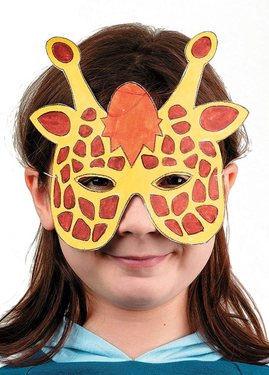 Baker Ross E453 Animal Colour-In Masks (Pack of 8), White, 1.0 cm*32.5 cm*20.0 cm - Image 2