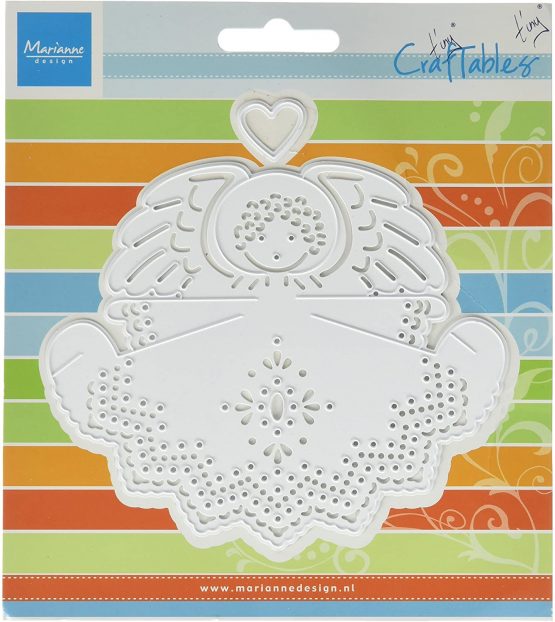 Marianne Design Craftables Angel with Heart Cutting and Embossing Die for Craft Projects, Silver, 20 x 9x 0,5
