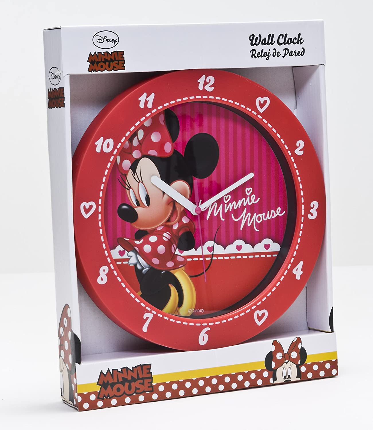 Joytoy 90011 Disney Minnie Plastic Wall Clock in Gift Wrap, Multicolor - Image 2