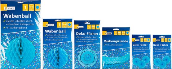 Heku Display Paper 29 x 29 x 2 cm, Paper, blue, 29x29x2 cm - Image 2