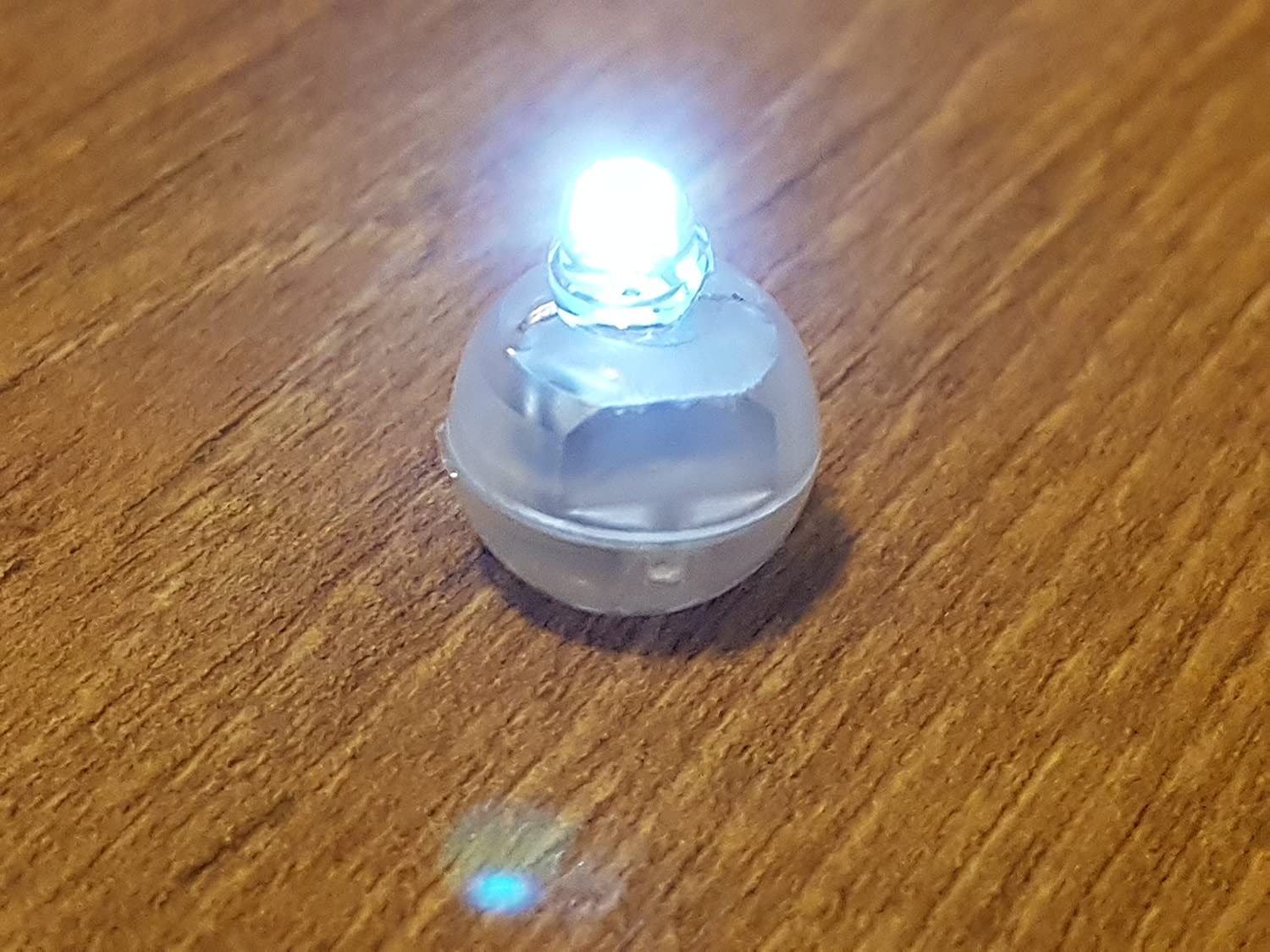 Small White Individual Wireless LED Lights for Balloons Cake Decoration, Wedding (Pack of 10) - Image 2
