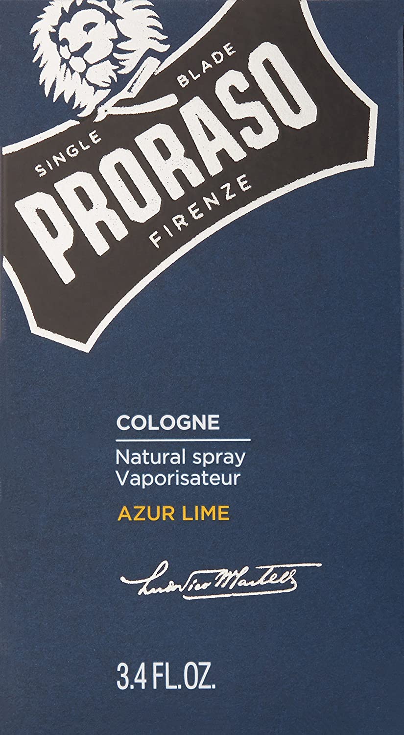 Proraso Cologne, Azur Lime, 100ml, Men's Fragrance with Citrussy and Fresh Notes, Made in Italy, Transparent, 100 ml (Pack of 1) - Image 2
