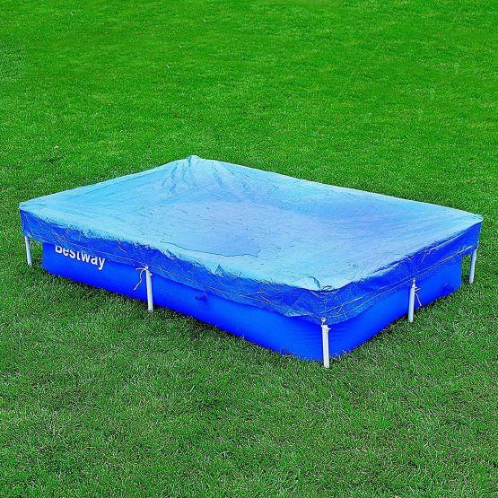 Bestway 58103 Flowclear Swimming Cover for Rectangular Steel Pro Pools, 7 ft 3 Inch - Image 2