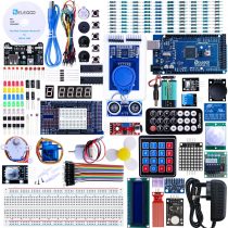 ELEGOO Mega R3 Project The Most Complete Ultimate Starter Kit Compatible with Arduino IDE w/TUTORIAL, MEGA R3 Controller Board, LCD 1602, Servo, Stepper Motor
