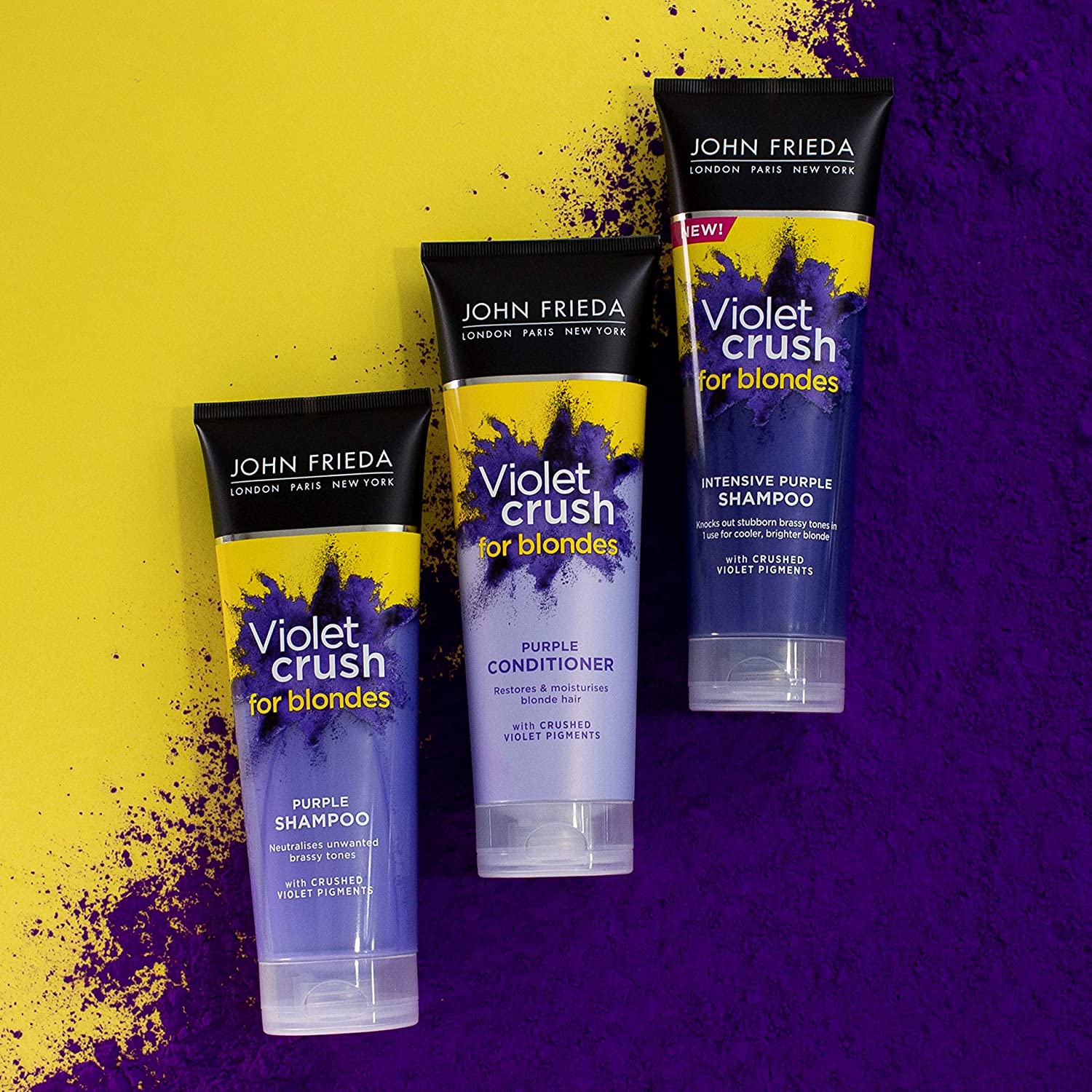 John Frieda Violet Crush for Blondes Toning Conditioner for Blonde Hair Purple Conditioner for Blondes 250 ml - Image 3