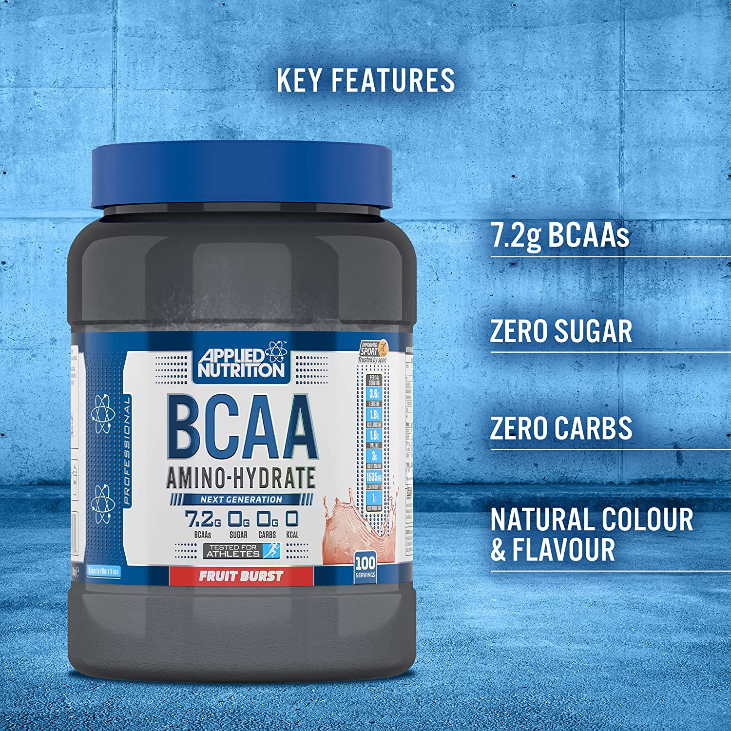 Applied Nutrition BCAA Powder Branched Chain Amino Acids Supplement