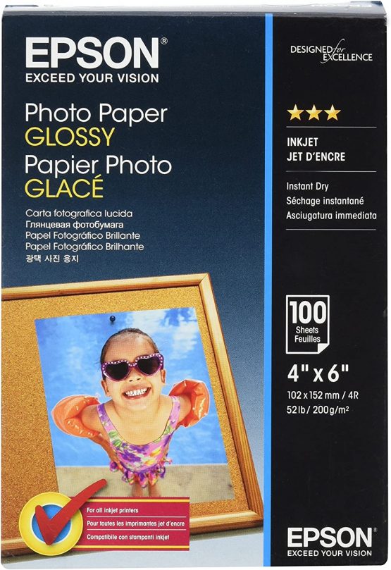 Epson C13S042548 10 x 15 cm Glossy Photo Paper (Pack of 100)