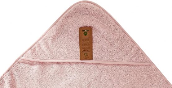 Arus Baby Organic Turkish Cotton Terry Hooded Towel Terry Wipes Wash Cloth Set, Blue, 0-6 Months - Image 3