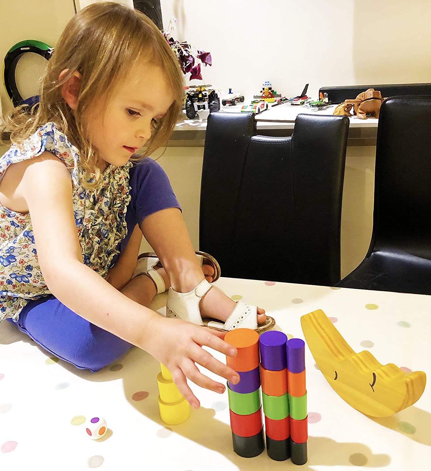 TOWO Wooden Stacking Blocks Balancing Game for Children - Image 3