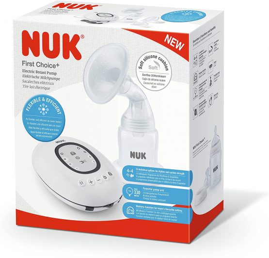 NUK First Choice+ Electric Breast Pump with LED Display, Programmable with Memory Function, Including Milk Container (150 ml) - Image 2