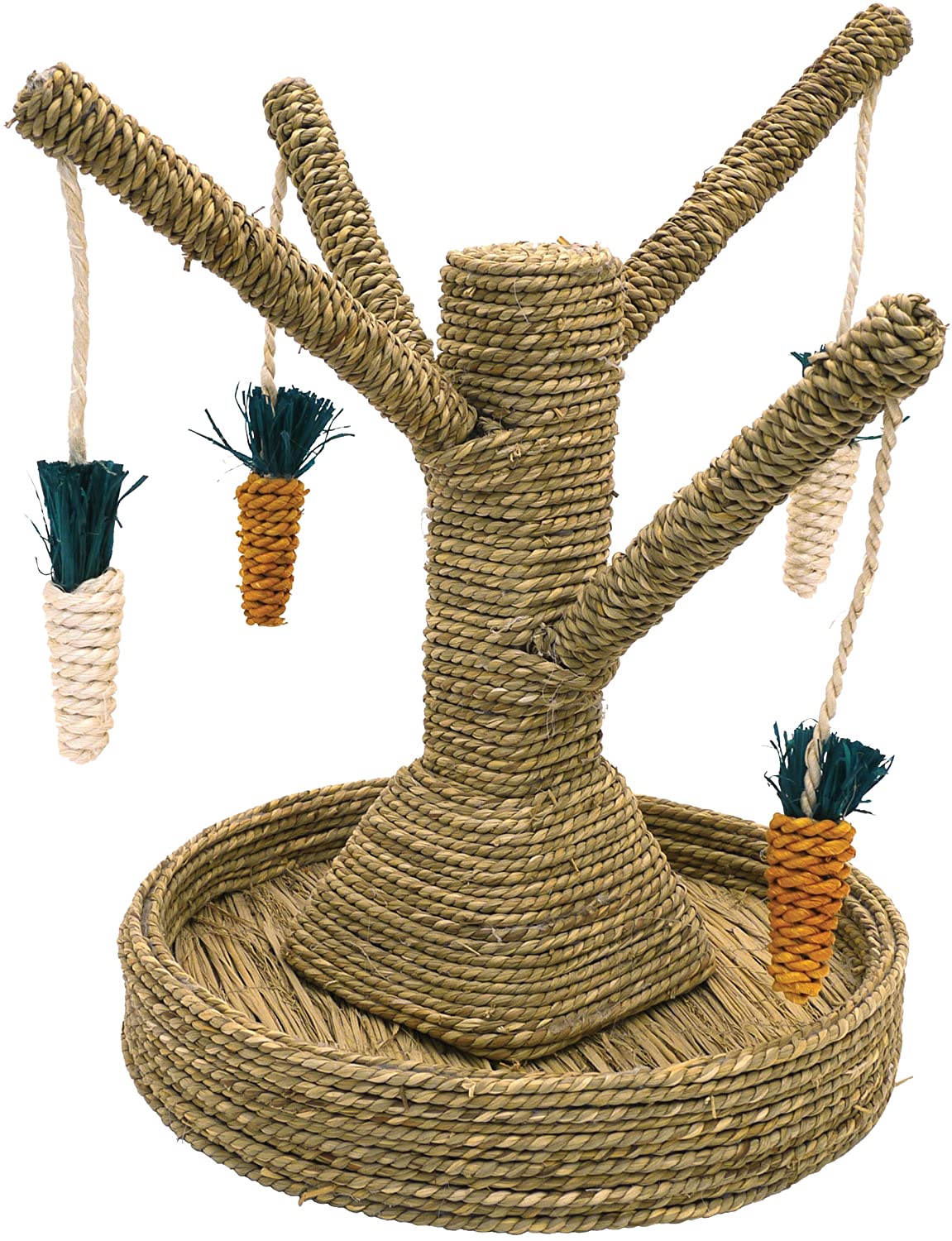 Rosewood Boredom Breaker Bunny Fun Tree, Rabbit, Guinea pig, Rat and Chinchilla Toy, Brown