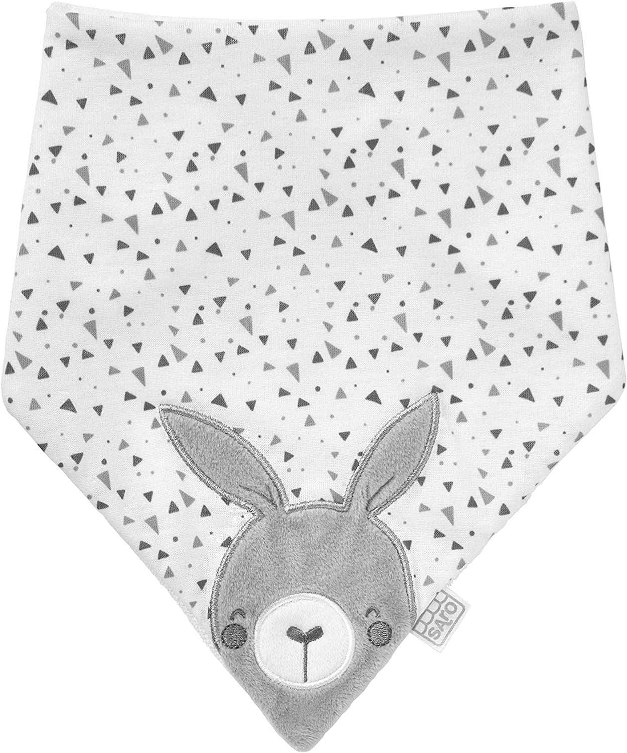 Saro Mini Baby Foulard"Jungle Animals", Grey