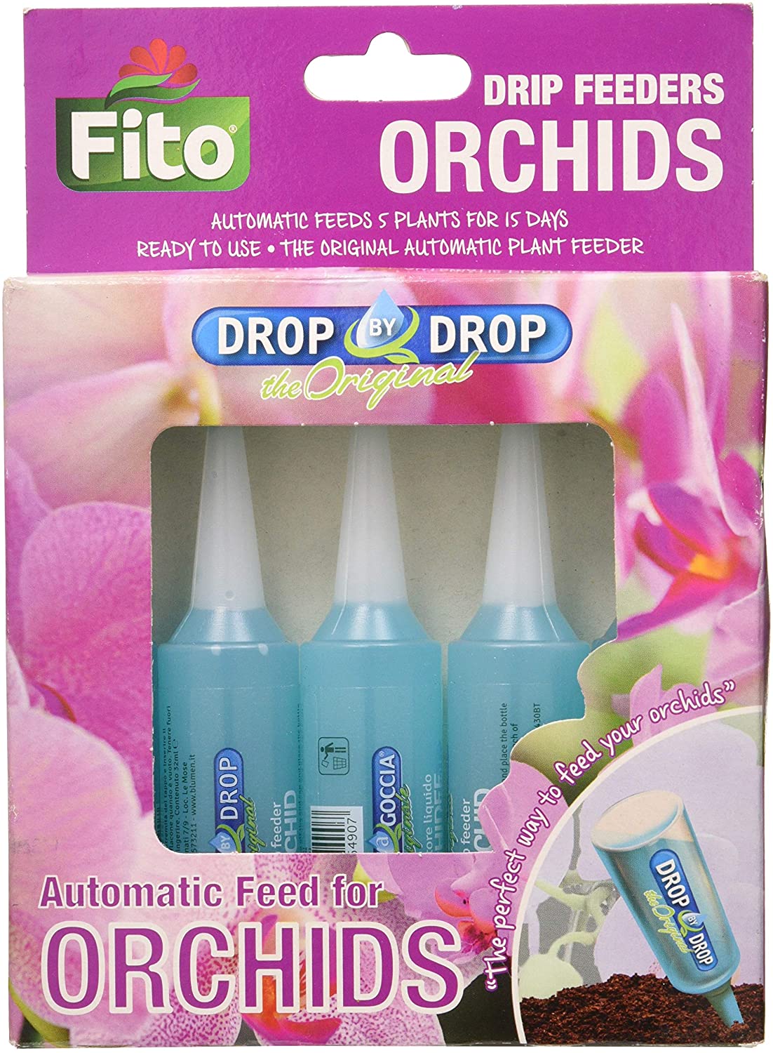 FITO 2044393 Orchid Drip Feeder, 160 ml, Blue, 13.5x2.8x18.5 cm