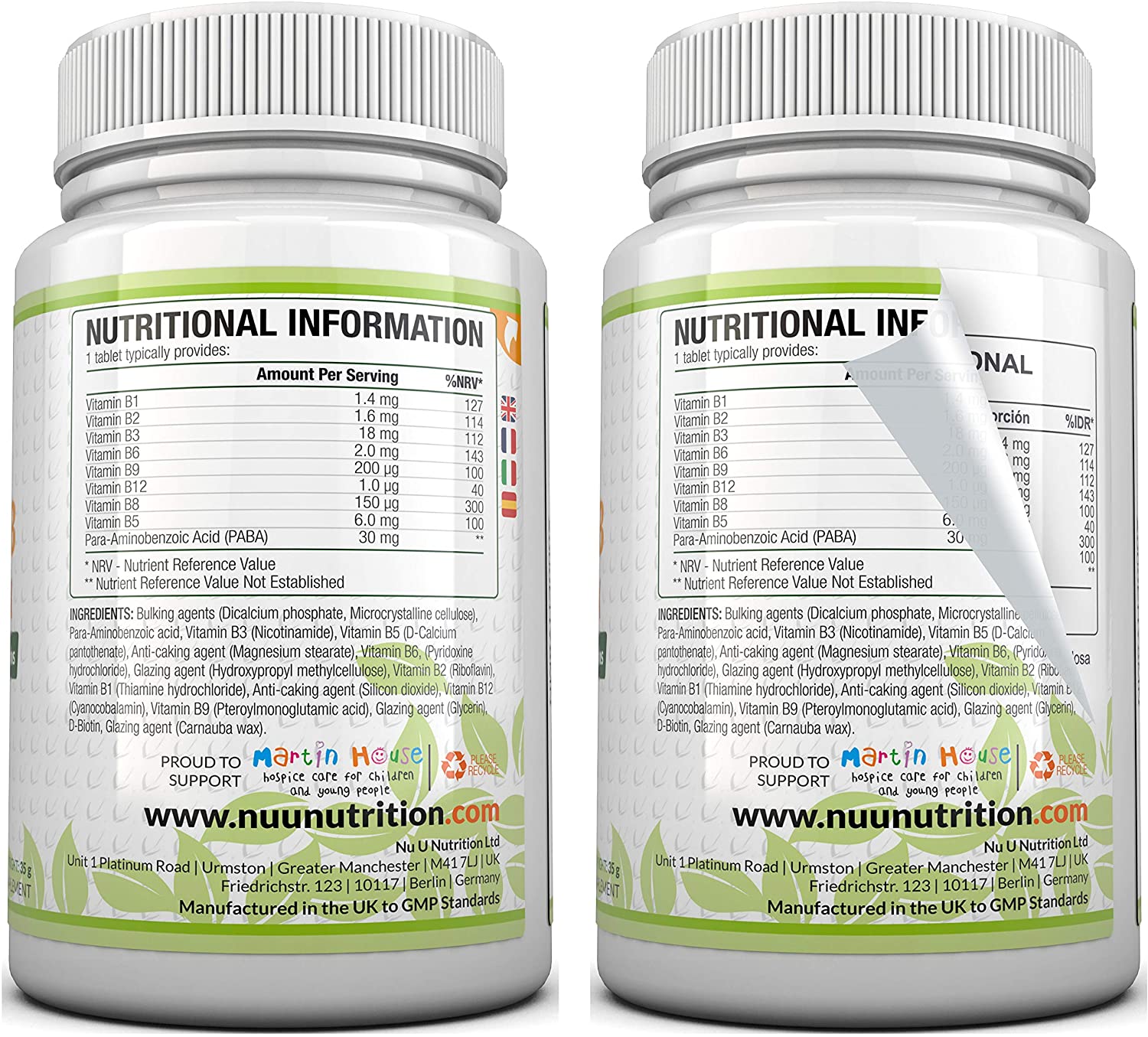 Vitamin B Complex High Strength, 180 Vegan Tablets, 6 Month Supply, Contains All 8 B Vitamins in 1 Tablet, Vitamins B1, B2 - Image 4