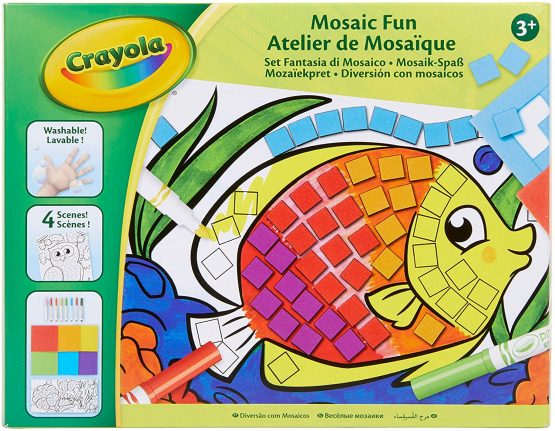 Crayola – Mosaic Workshop – Craft – Activity Kits – For Ages 4 and Up – Drawing and Colouring Game - Image 2