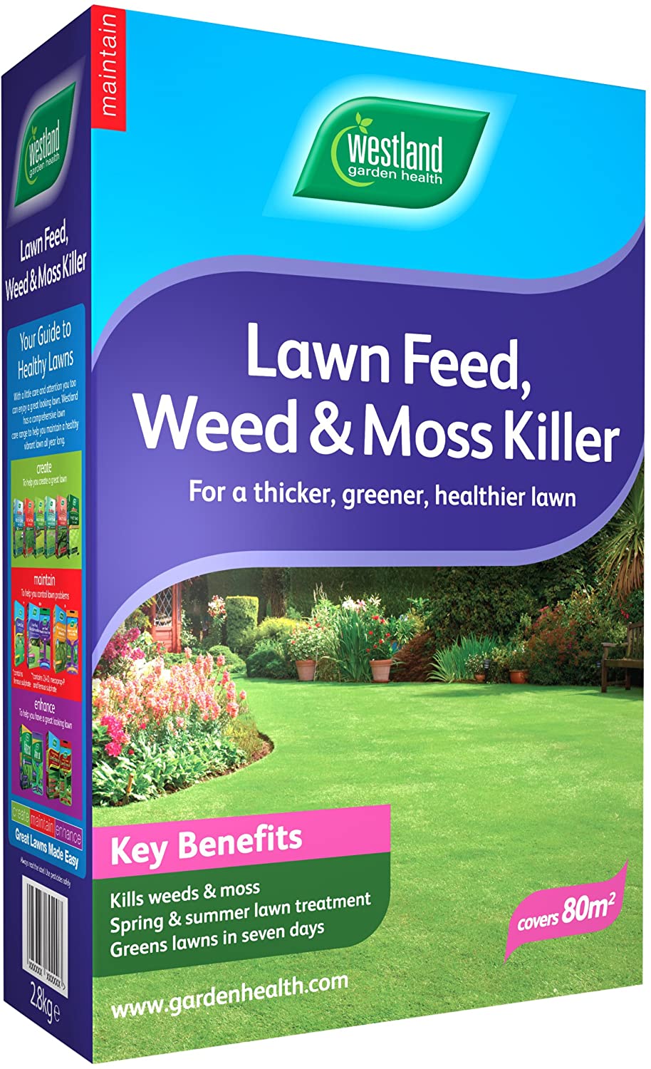 Westland 80M2 Lawn Feed Weed and Moss Killer