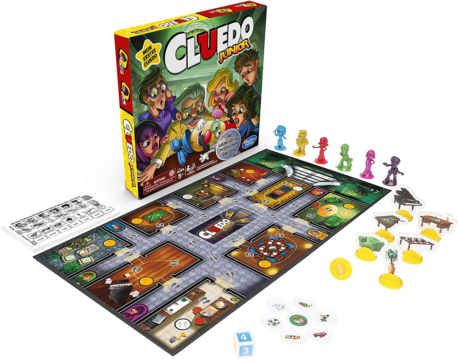 Hasbro Gaming C1293100 Junior Classic Detective Game Age 5+ (German), Multicolor, standard size