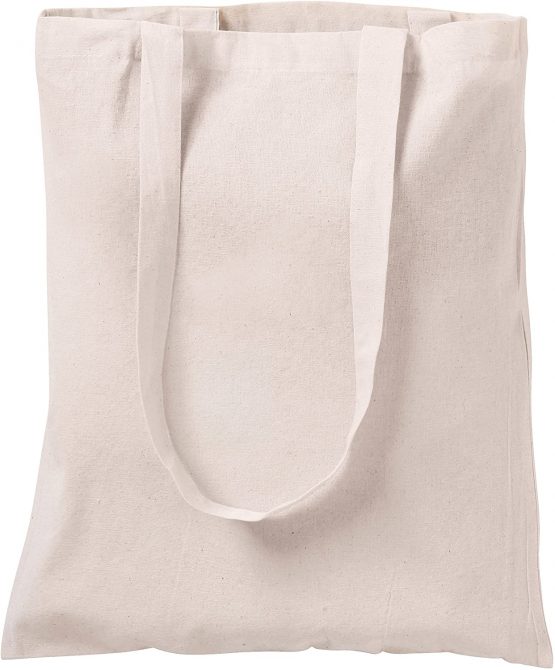 Centrix Natural Cotton 10 pack 15 X 16 inch reusable grocery bags, 5.5 oz cotton canvas tote, eco friendly super strong washable great choice for promotion branding and gift