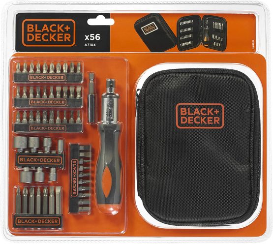 BLACK+DECKER A7104-XJ A7104-XJ-Juego 56 piezas para atornillar con atornillador de carraca - Image 3