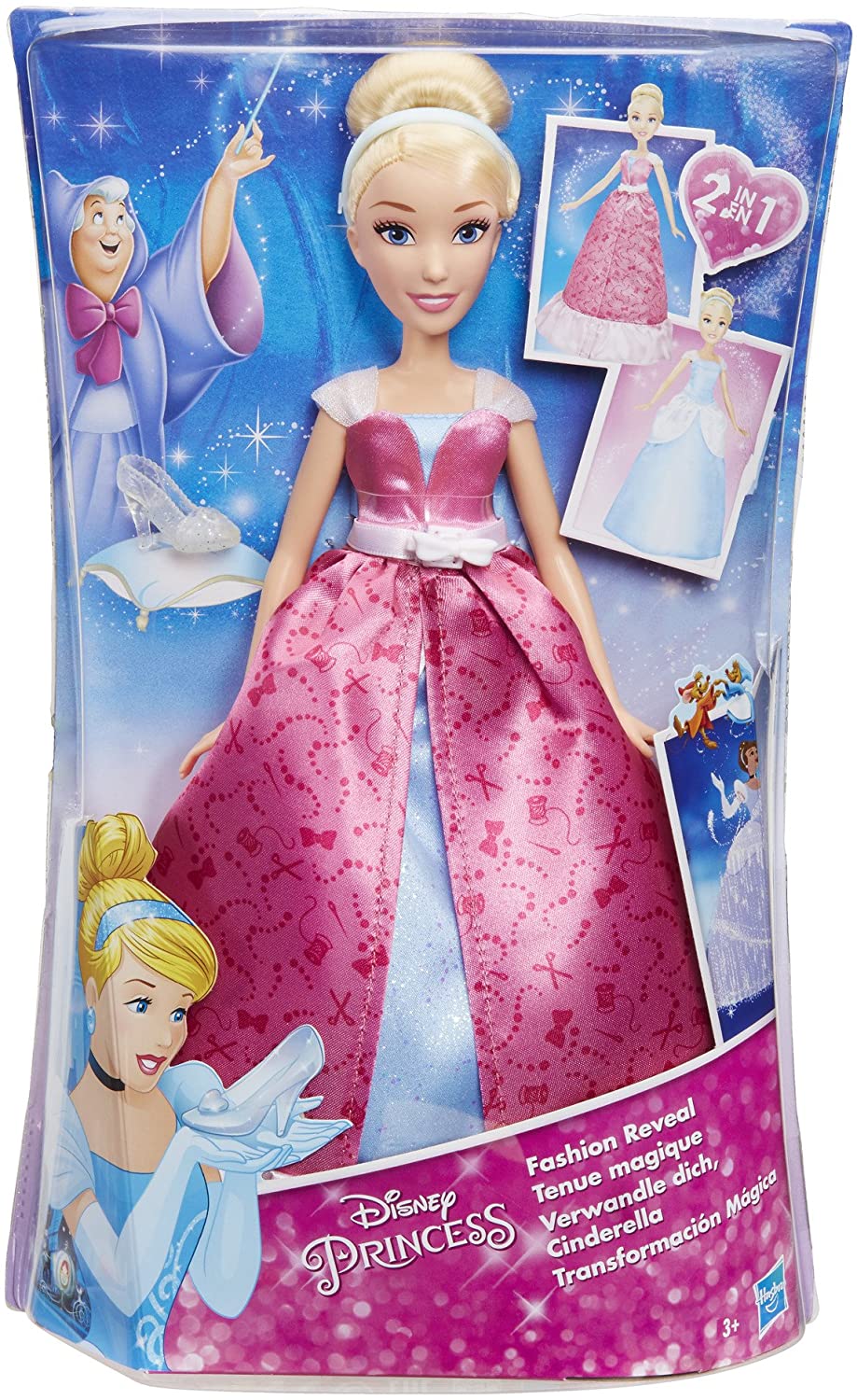 Disney Princess Cinderella Magic Transformation (Hasbro C0544EU4), Multicoloured - Image 2
