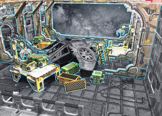 Battle Systems Sci-Fi Terrain - 28mm Modular 3D Space Terrain - Perfect for Wargaming and Roleplaying Tabletop Games - Full Colour Printed 3D 40K Multi Level Building Models (Arrival Bay) - Image 4