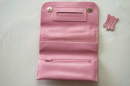 GERMANUS Tobacco Pouch from Genuine Leather in Pink - Made in EU - RUTILUS - Image 4